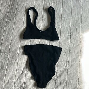 youswim Eva High Waist Two-Piece- BLACK